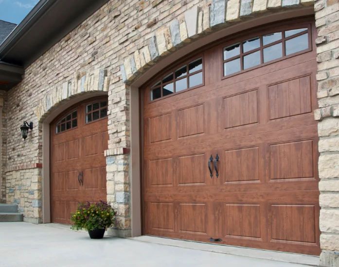 Hot sale modern design factory price aluminum alloy sectional garage doors with visual windows