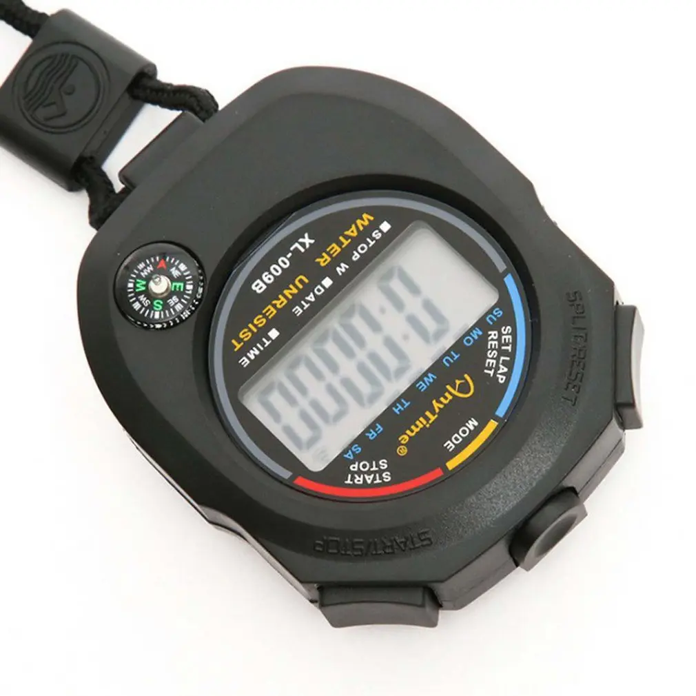 LCD Digital Professional Chronograph Timer Counter Sports Stopwatch Stop Watch