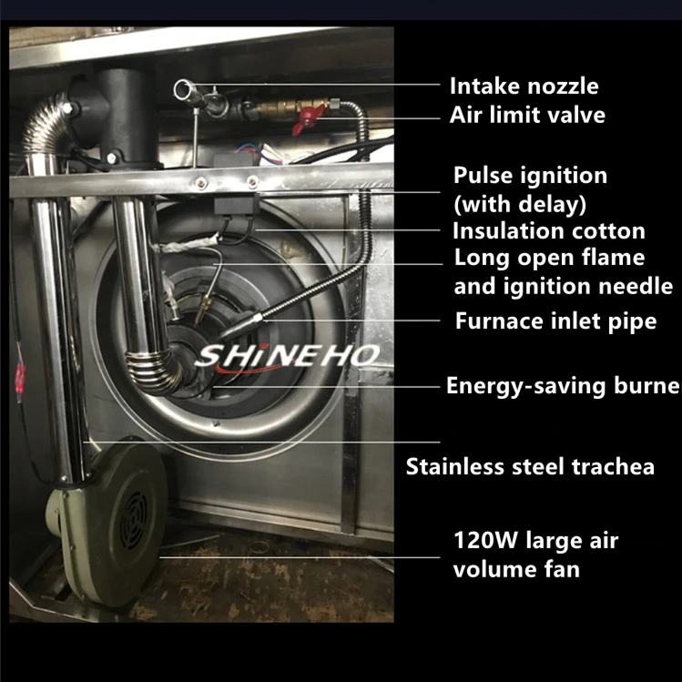 Commercial  Chinese gas wok LPG Gas Cooking Range big fire flame burner china gas stove