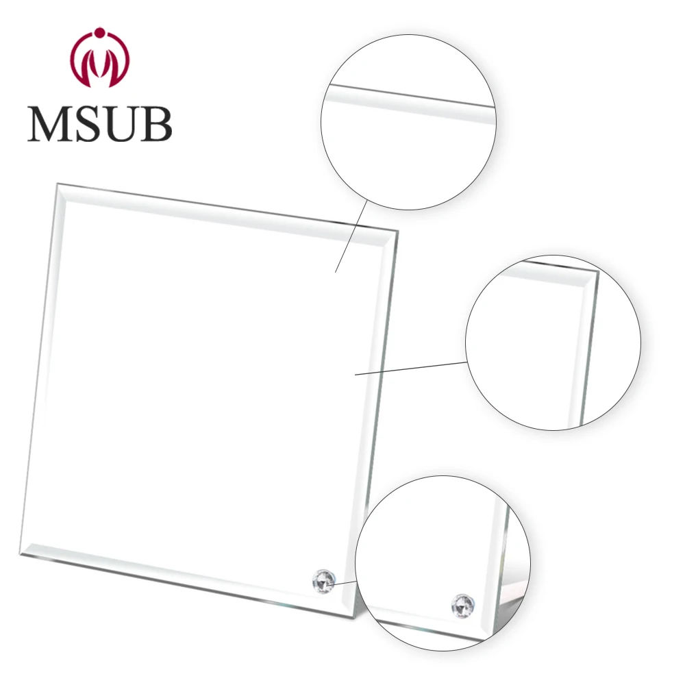 
blanks 28cm glass photo frame bevel edge sublimation printing 