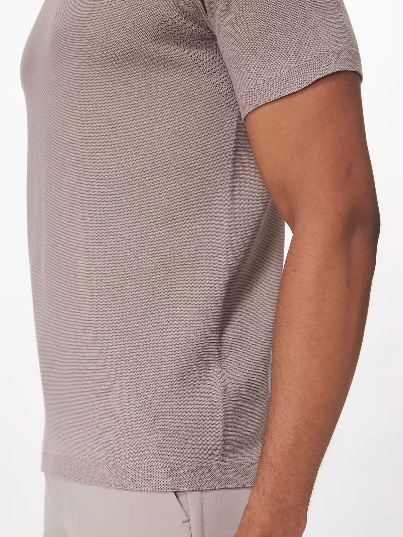 Ventilated Underarms Crew neck Slim Fit Heavyweight Knitted T-shirt Streetwear Mans Unique T Shirt High Quality
