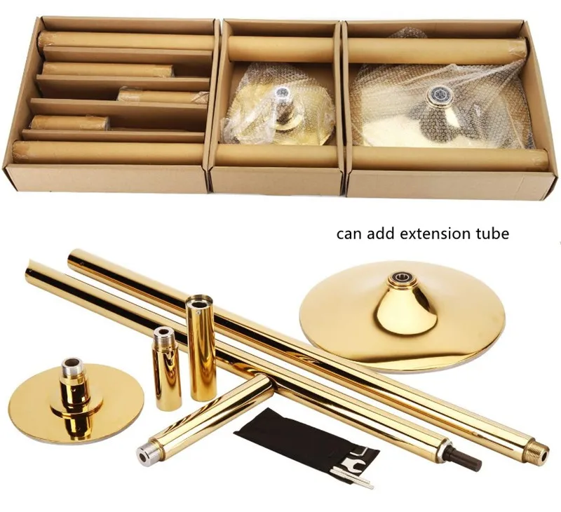 Новинка 2020 Профессиональный Золотой инструмент для зачистки 360 вращение на шесте съемный домашний фитнес-тренажер тренировка 45 мм