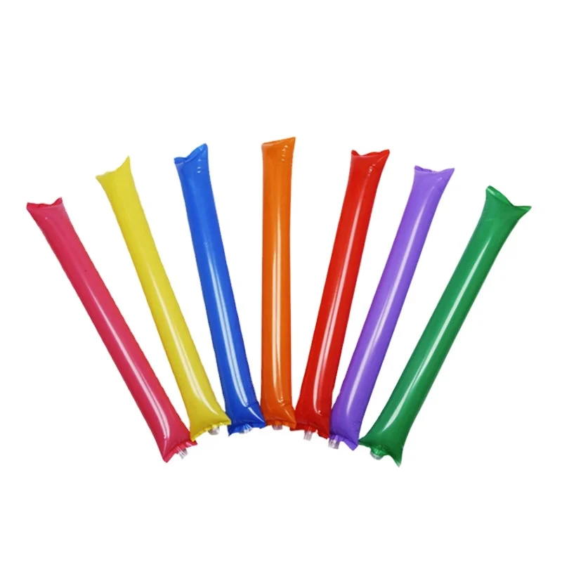 Low MOQ Inflatable Bam Bam Sticks Cheap Custom Cheering Colorful Clapper