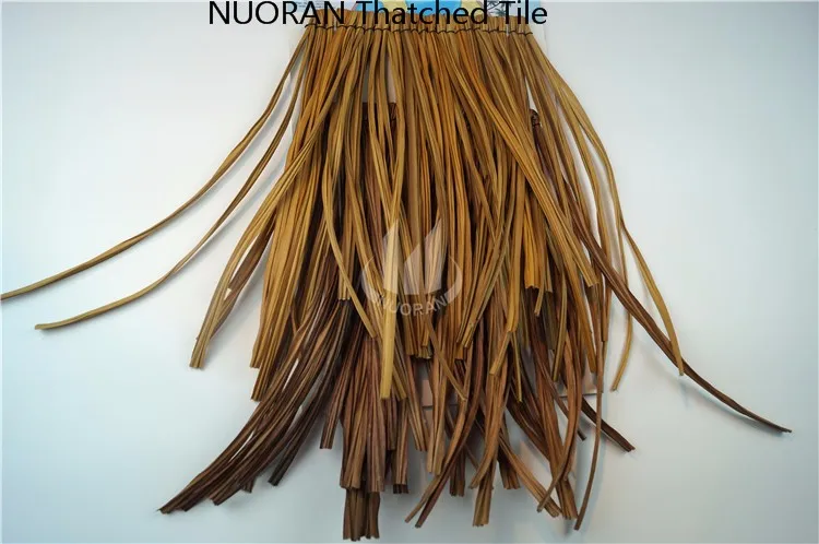 Long Life Span  competitive prices Environmentally friendly   plastic palm leave/polyethylene fake thatch roofing sheet