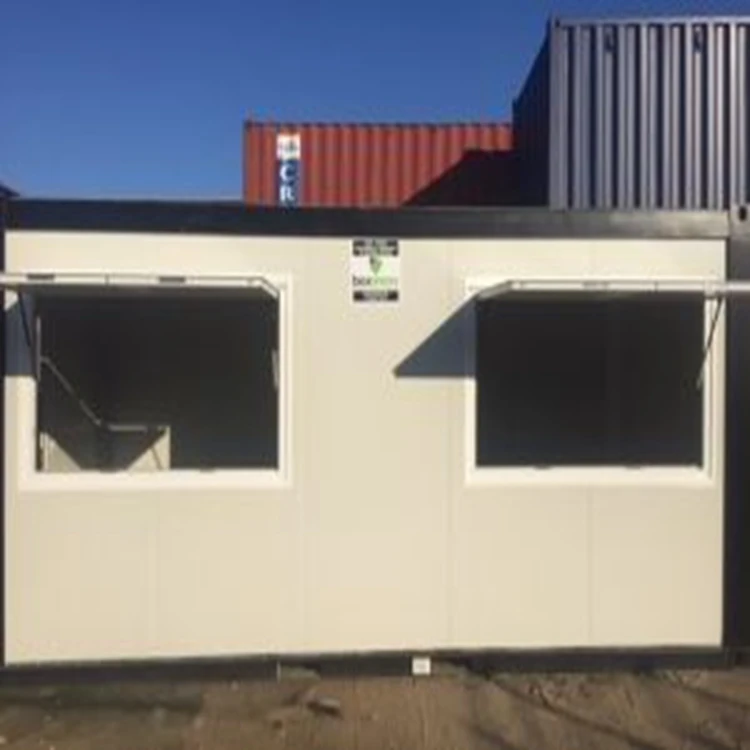 waterproof outdoor foldable wooden container kiosk