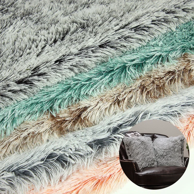 New Product Carpet Soft, Stuffed Toy Medium Weight Long 40 Hair Artificial 100% Polyester Pv Plush Fake Fur Fabric/