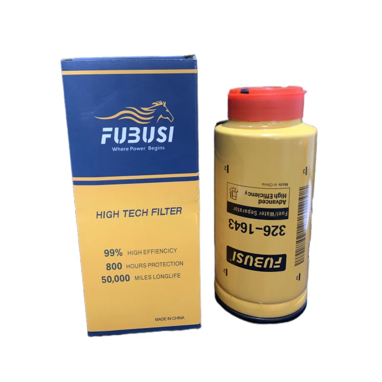 Fuel filter 326-1643 3261643 P551110 oil-Water separator filter element for truck excavators