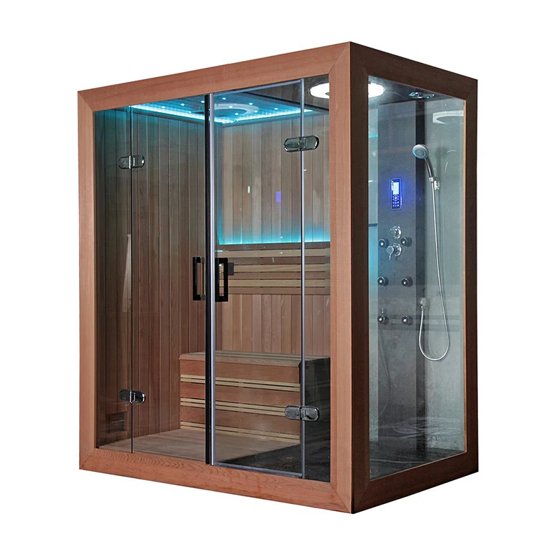 All-In-One Modern Modular Prefabricated Bathroom Unit Indoor/Outdoor Complete Prefab Steam Room with Shower