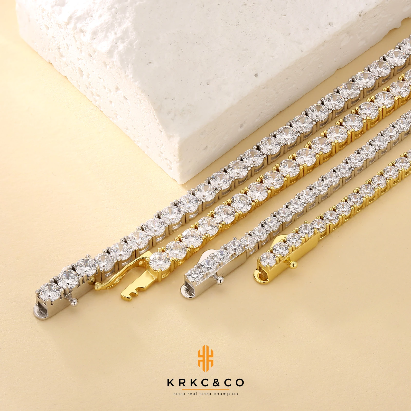 2mm 3mm Cubic Zirconia 925 Sterling Silver Bridal Wedding Jewelry 14K White Gold Plated Women Men Diamond 5A CZ Tennis Bracelet