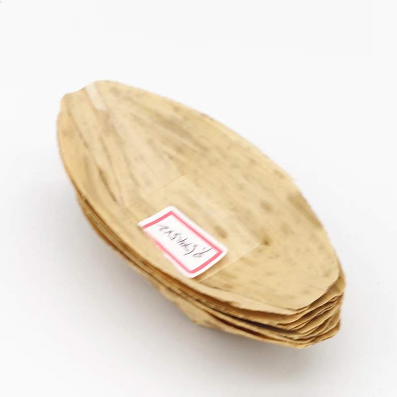 Eco friendly bamboo palm leaf boat disposable takeaway sushi boat