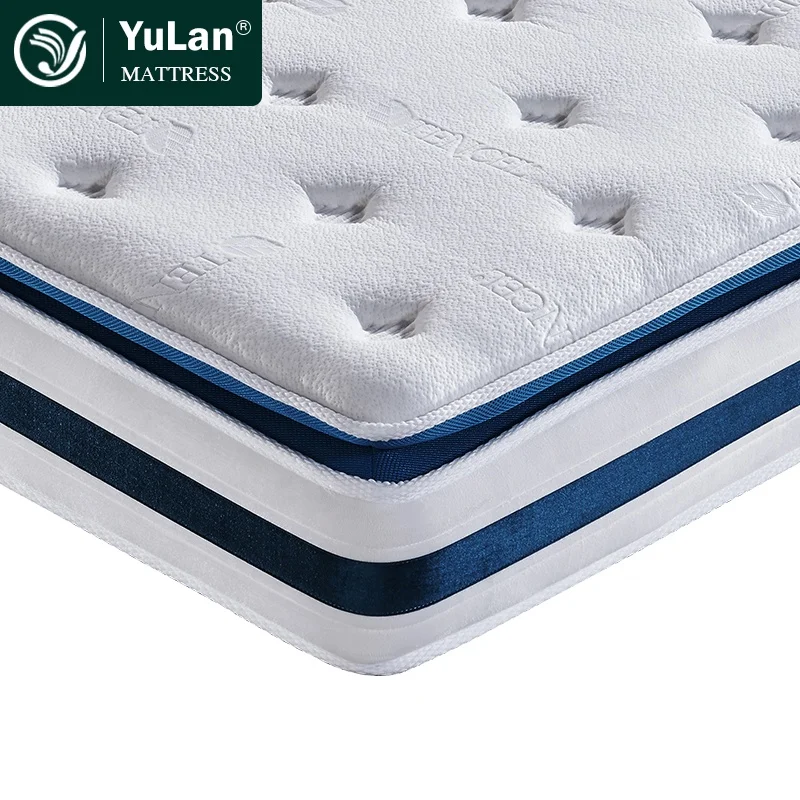 Bed Topper Beds Fire Retardant Memory Foam Mattress Topper Home Furniture Vacuum Compressed Packing Independent Pocket Spring