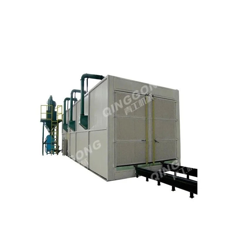 china customized metal steel alloy aluminium big workpieces sand blasting booth sandblasting room