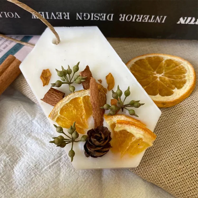 Custom Label Dried Crystal Flower Aroma Wax Sheet Home Decorative Gift Box Scented Candle Wax Tablets