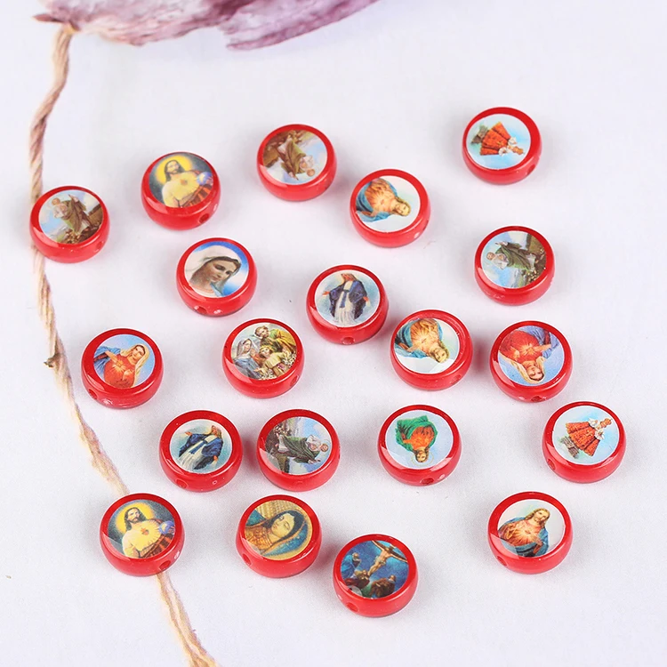 Wholesale Popular Religious Rosary DIY Parts Saint Religious Medals