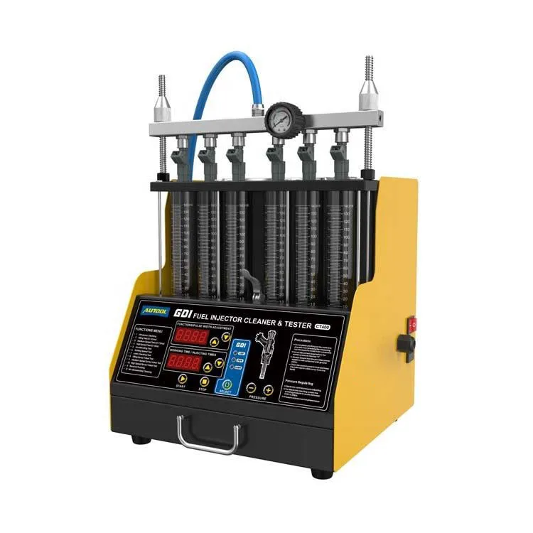 Newest AUTOOL CT400 110V 220V GDI Car Engine Injection Test Machine Best Ultrasonic Fuel Injector Cleaner Flush