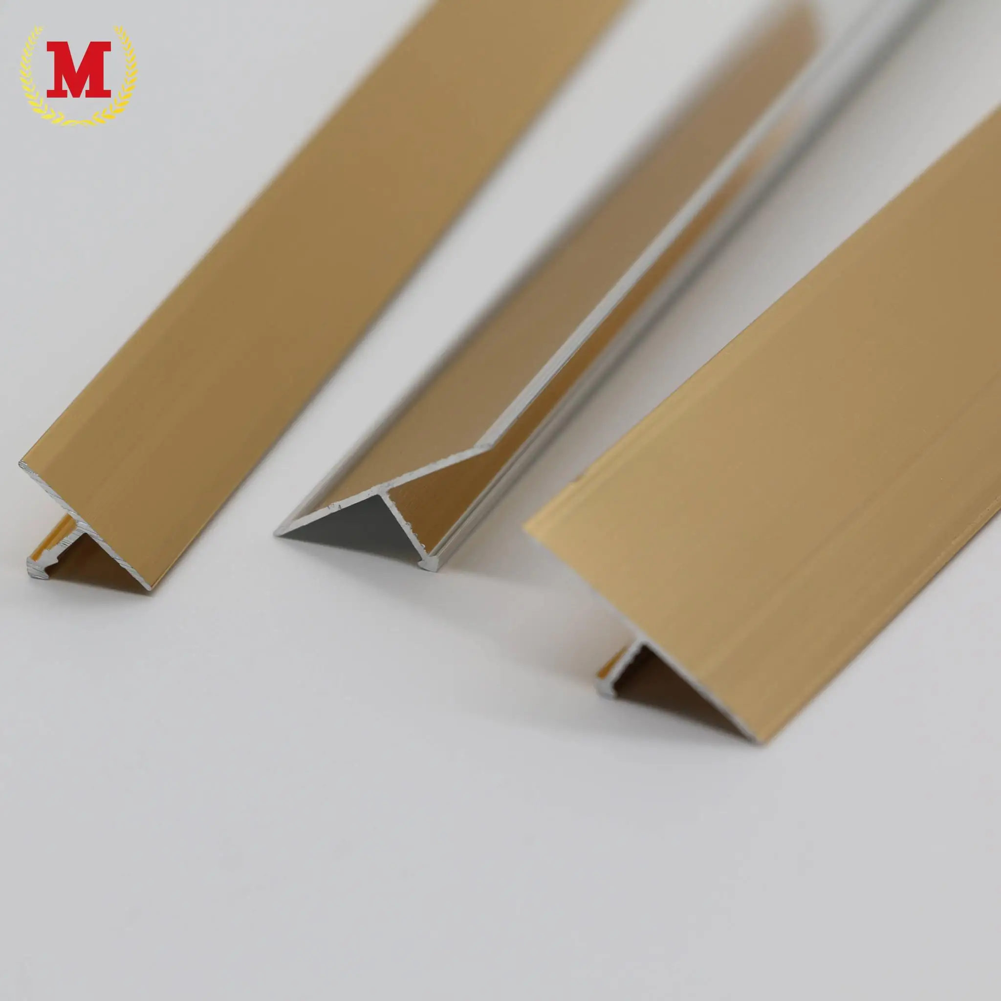 Factory-direct Aluminum Floor Tile Trims Decoration Edge Trim Aluminum Corner T Strips