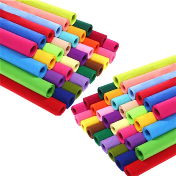 Needle Punched Polyester Felt Fabric Multi Colors of Rolls
