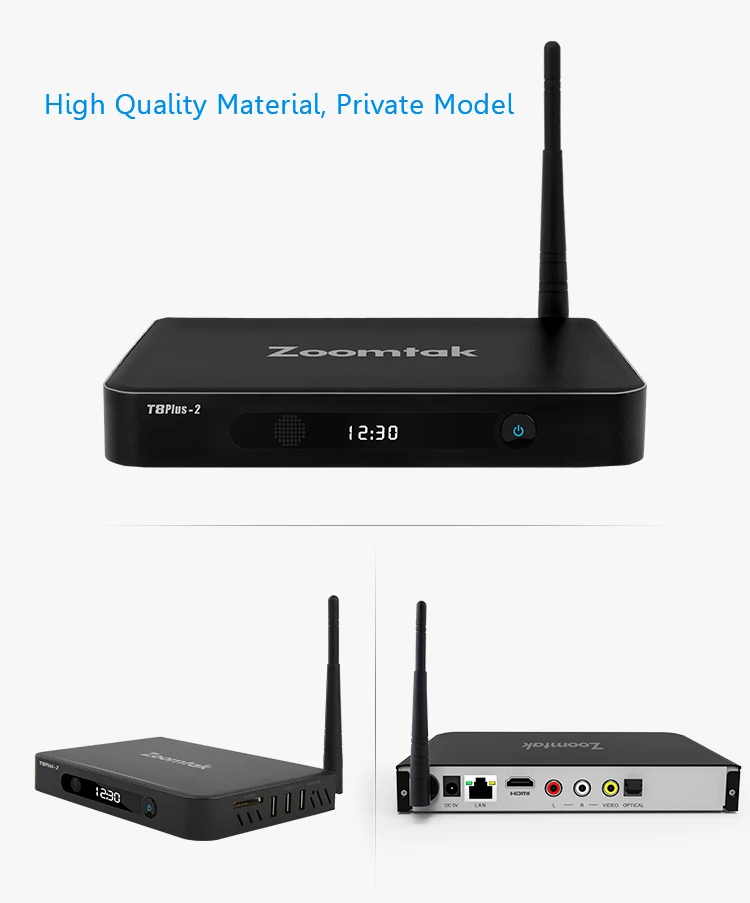  Телеприставка Zoomtak T8 Plus-2 S912 4K Smart Android 7 1 TV