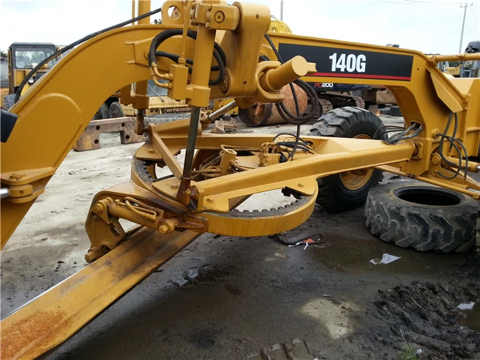 Caterpillar 140G motor grader, CAT used cheap 140G grader in Shanghai,USA original Caterpillar 140 grader