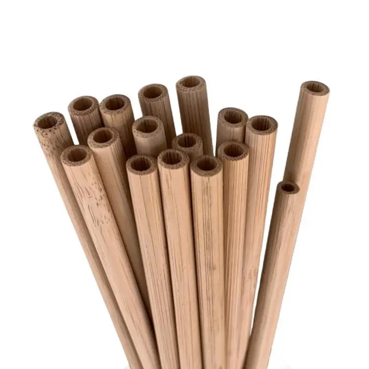 100% High Quality Bamboo Product Sustainable Natural Bamboo Material Bamboo Drinking Straw For Restaurant, Coffee Shop