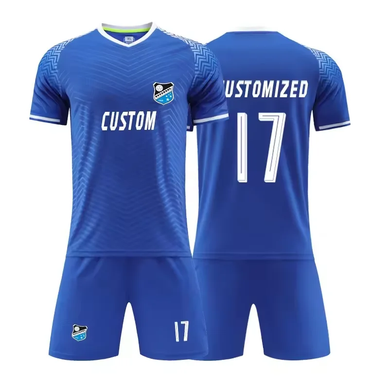 JG6320 Wholesale High Quality Polyester Custom Logo Team Youth Men Soccer Wear Jersey Uniform Sports Soccer Uniform for Unisex