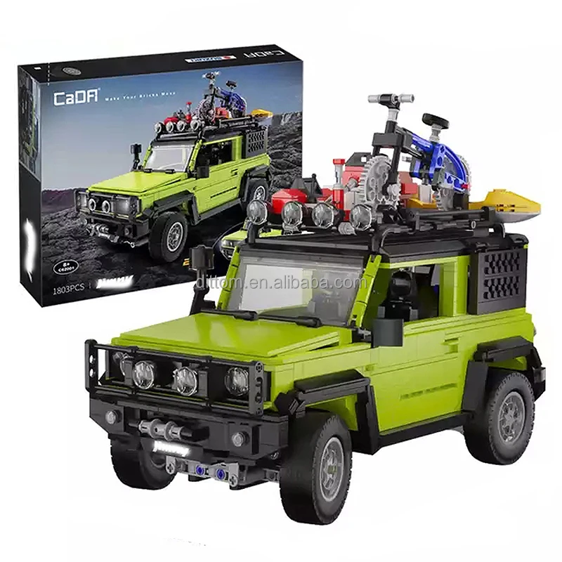 1:12 DIY Off-Road Brick SUV Truck Brick Touring Car Assembly Building Block Toy