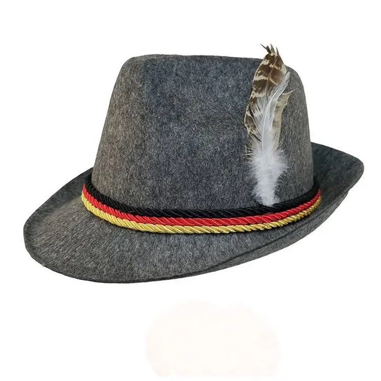 German Beer Fest Festival Party Oktoberfest Hat Tyrolean Robin Hood Bavarian Custom Fedora Hats