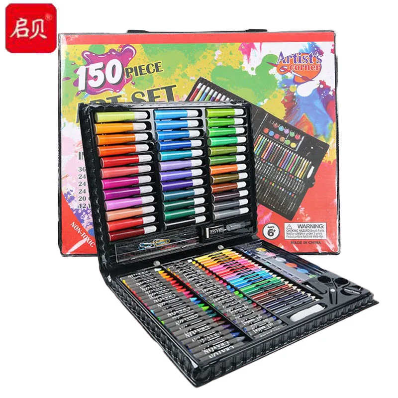 Высококачественный профессиональный карандаш для акварели 150 шт., художественный карандаш из ПВХ, наборы художественных красок для детей, подарок