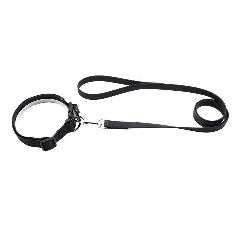 2022 Pet Supplies Fashion Dog Leash Waterproof Soft Soft Rubber Custom PVC dog collar and leash set