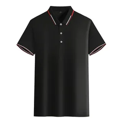 High quality cotton polo printed logo men t shirts blank short sleeve Commemorative polo shirt High quality polo cotton t-shirt