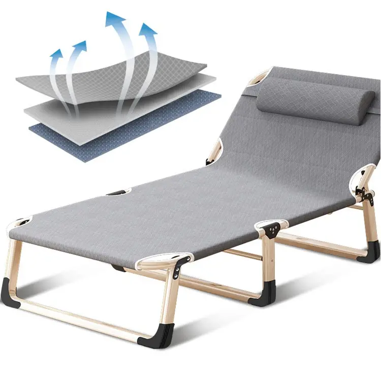 Современная мебель для гостиной и путешествий, металлическая офисная односпальная Портативная Складная Военная складная кровать для кемпинга