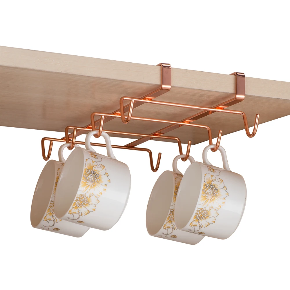 kitchen rack Chrome Wire 8 coffer ter cup holder  hooks