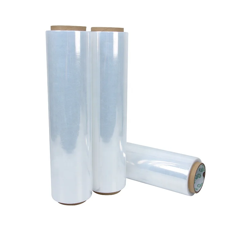 Factory Wholesale High Transparent High Puncture Resistance Stretch Film Roll core3.04' 0.8 mil 80 gauge thickness