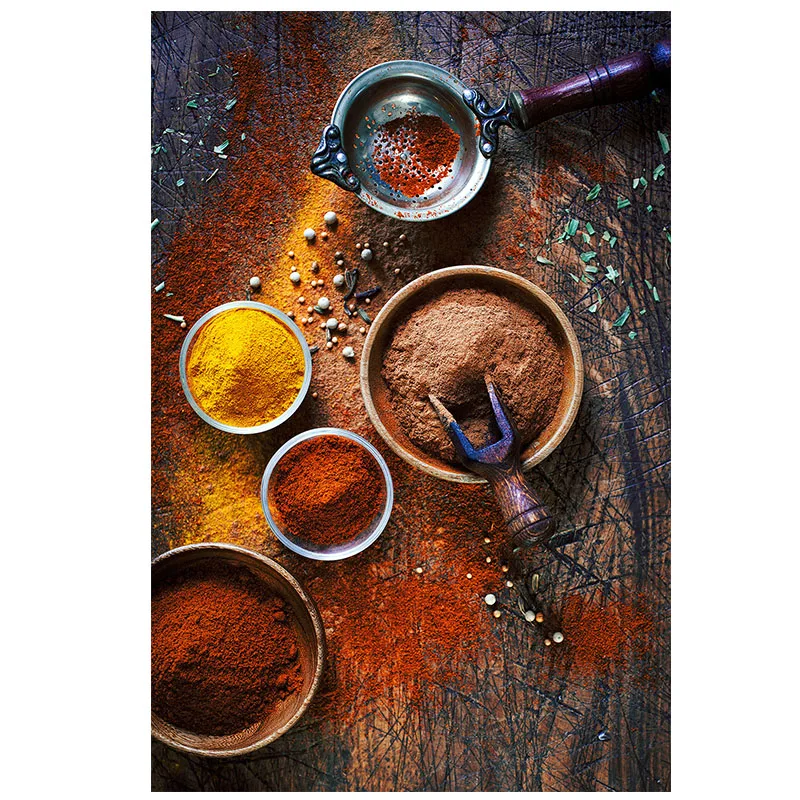 Grains Spices Peppers Cooking Canvas Painting Cuadros Scandinavian Posters and Prints Wall Art Food Picture for Kitchen Room