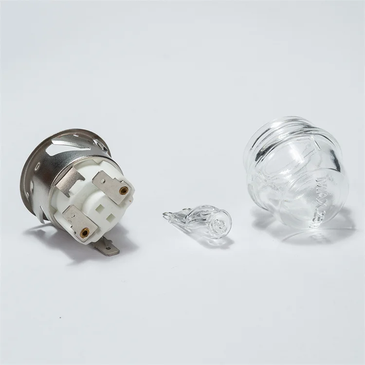 Лампа для духовки G9 18 Вт высокая термостойкость галогенная круглая форма белая керамическая лампа-держатель печей