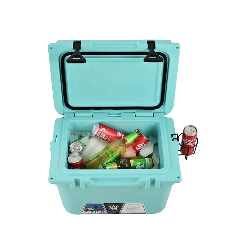 OEM Rotational Molding 45L Eco-Friendly Ice Cooler Box Insulation Barrel plastic cooler for Outdoor Camping