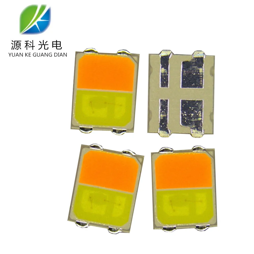 epilator sanan led 2 chip 0.4w 2835 5050 3030 smd warm white+white bi-color red white led