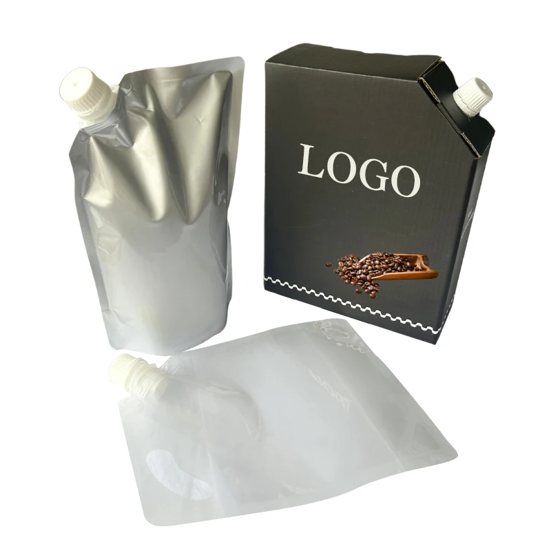 Customize Wine Dispenser Bag In Box Aseptic Bag With Supply Liters Aluminized Aseptic Bag Aseptic Packaging