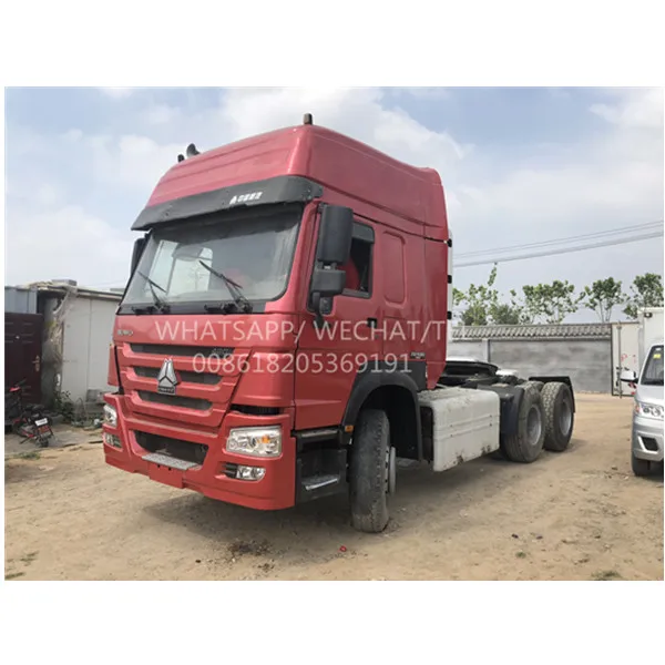 High quality Direct selling CNG used howo t7 375hp sinotruck howo used  head tractor truck