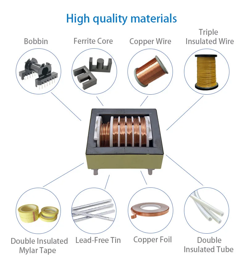 Step down transformer 220v to 110v 5v/12v 2a  power transformer smps flyback high frequency transformer