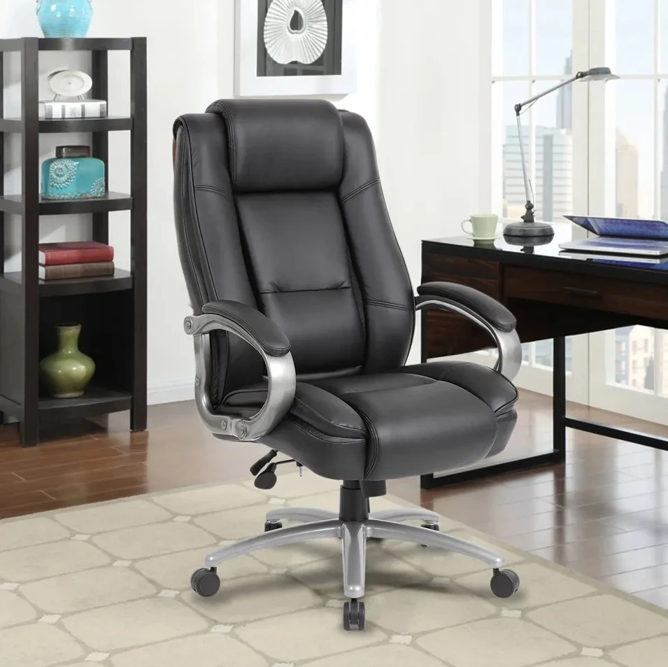China Manufacture Manager Leather Swivel Executive Office Chair for Home Office Furniture