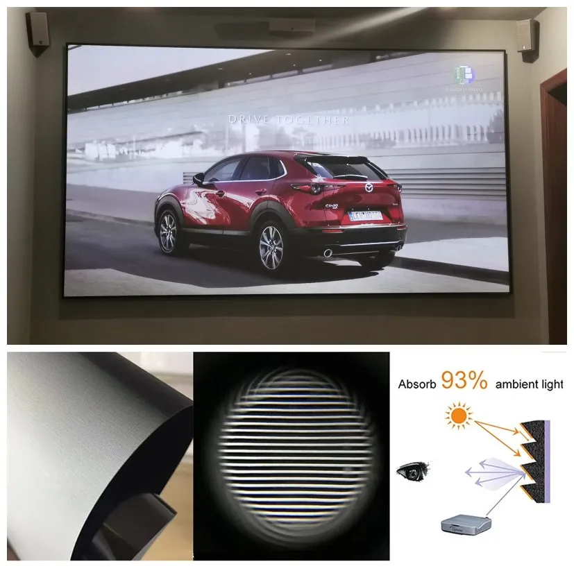 wemax one pro wemax a300 best projector screen for laser projector anti light projection screen with pet crystal fabric