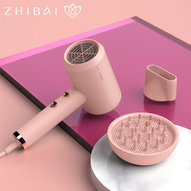 
Xiaomi Zhibai Anion Hair Dryer Professional Quick-drying Air Outlet Anti-hot 2 Speed 3 Temperature Aluminum Alloy Hair Tools 