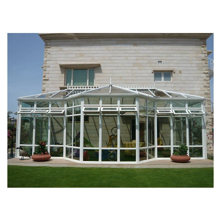 
aluminum laminated glass 4 season solarium patio houses 
