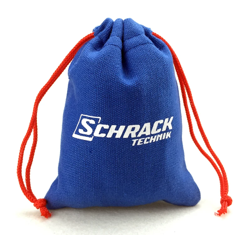 Natural organic jewelry gift muslin pouch cotton drawstring shoe bag for christmas