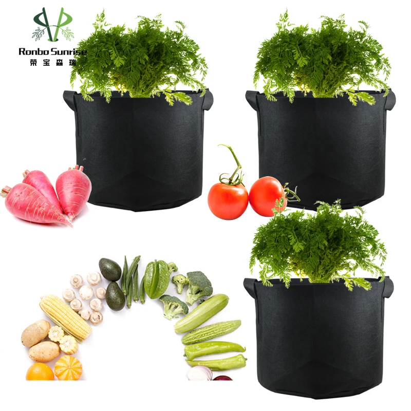 Cheapest Potatoes Fruit Mushroom Growing Bag Hemp Seeding Garden Non Woven Fabric Grow Bags Uv Protection Bulk for Vegetables