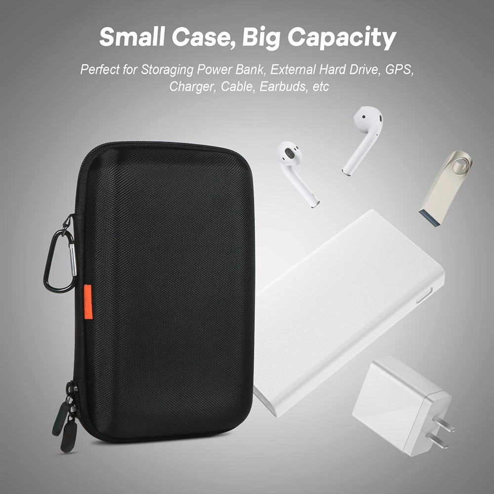 Custom hard shell hard disk eva bag with handle travel eva zipper hard carrying case