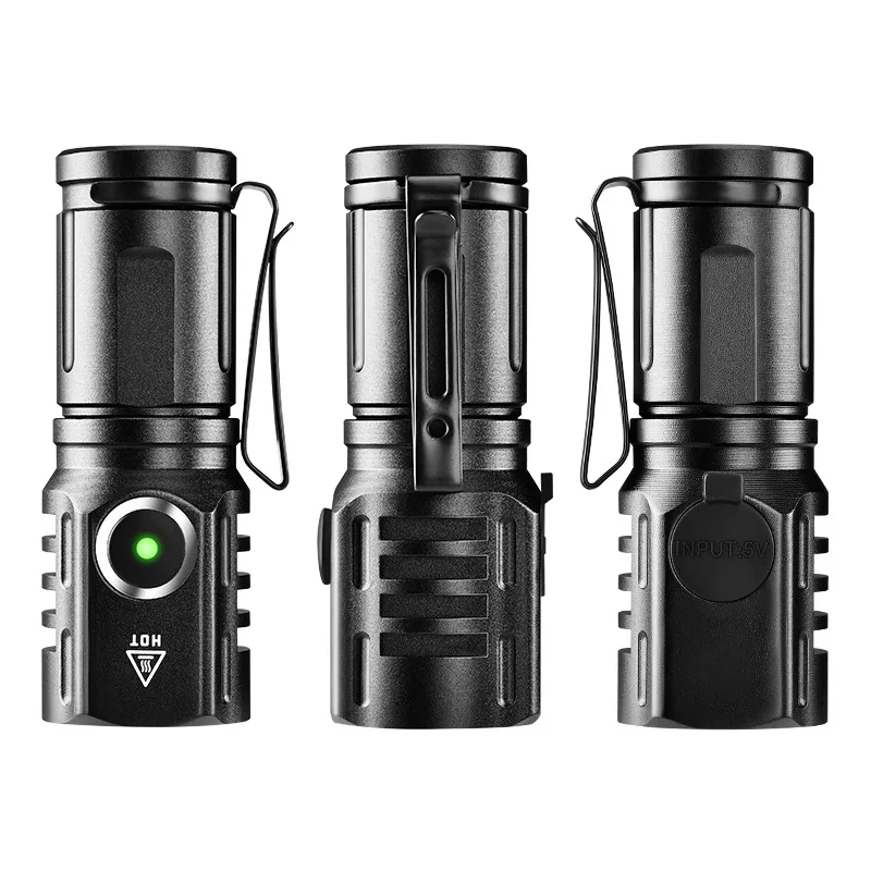 Mini Super Powerful Portable floodlight torch Camping emergency mini torch white laser pocket rechargeable flashlight torch