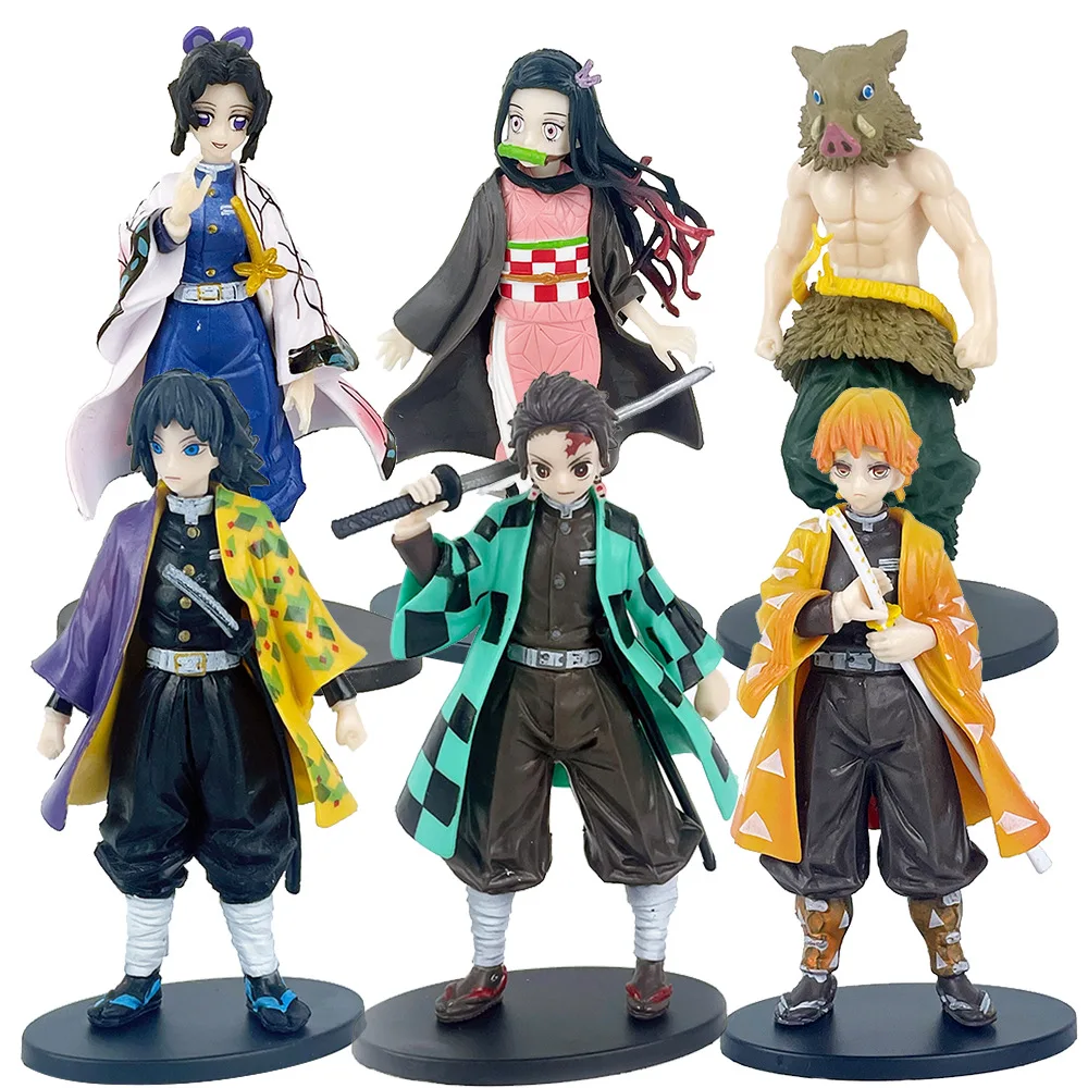 Hot sell new 21 style japanese anime resin figure demon slayer nezuko tanjiro Giyuu Kochou Shinobu action figure for kids gifts