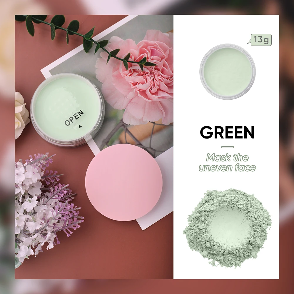 Newest makeup loose setting powders customized waterproof oil control makeup powder container loose powder